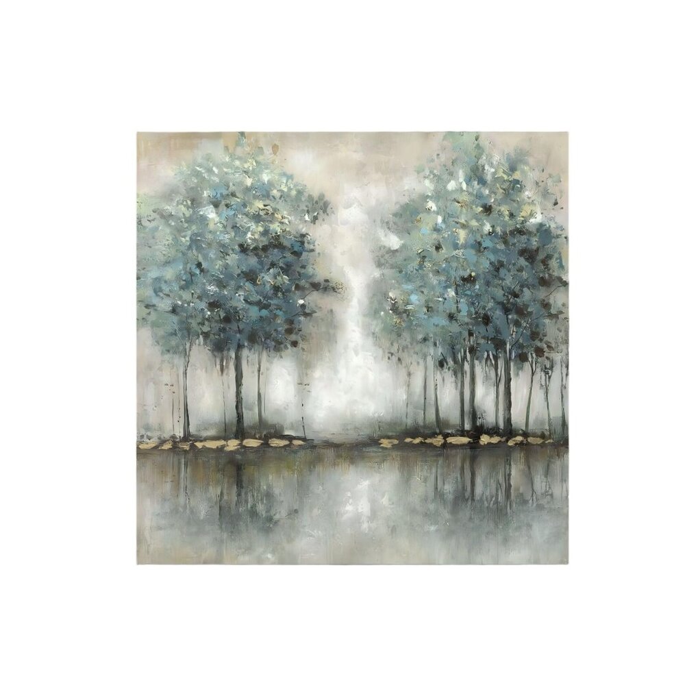 The Stream Design Tree Unframed Canvas Wall Art 16" X 16"